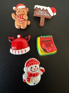 Christmas Assorted Accessories Compatible for Bogg Bags Rubber Beach Bags NEW